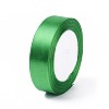 1 inch(25mm) Green Satin Ribbon for Hairbow DIY Party Decoration X-RC25mmY019-1