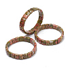 Natural Unakite Gemstone Stretch Bracelets BJEW-F406-B03-1