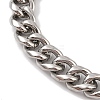 Non-Tarnish 304 Stainless Steel Cuban Link Chain Bracelets for Men BJEW-B096-35A-P-2