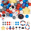  48Pcs 11 Style Silicone Beads SIL-TA0001-41-9