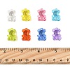 50Pcs Transparent Acrylic Pendants TACR-FP0001-08-1