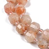 Natural Sunstone Beads Strands G-O201B-123F-3