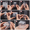 BENECREAT 40Pcs Square PET Clear Party Favor Gift Box DIY-BC0006-41A-4