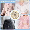6Pcs Alloy Rhinestone 1-Hole Shank Buttons BUTT-FG0001-42D-6