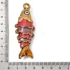 304 Stainless Steel Enamel Big Pendants SA-CBA7FC1-01G-3