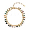 Handmade Dyed Natural Faceted Agate Beaded Chains Bracelets & Anklets & Necklaces SJEW-JS01177-9