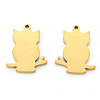 PVD Vacuum Plating 201 Stainless Steel Pendants LS-STAS-N092-35B-G-2