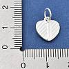 925 Sterling Silver Heart with Capital Letter Charms STER-S009-13J-S-3