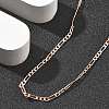 Brass Figaro Chains Necklaces for Women NJEW-D302-29RG-2