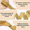 10M Ethnic Style Floral Pattern Embroidery Polyester Ribbons OCOR-CY0001-61-5