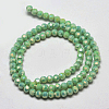 Faceted Round Full Rainbow Plated Electroplate Glass Beads Strands LS-EGLA-J130-FR02-2