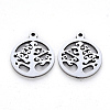 Non-Tarnish 201 Stainless Steel Pendants STAS-N092-17-2