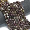 Natural Plum Blossom Tourmaline Beads Strands G-K389-A48-01-2