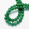 Round Natural Dyed & Heated Green Onyx Agate Beads Strands G-S123-6mm-2