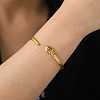 304 Stainless Steel Snake Cuff Bangle LS-BJEW-F456-01G-4