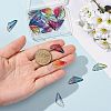 28Pcs 7 Colors Transparent Resin Pendants RESI-FS0002-45-4