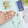 24Pcs 4 Colors Alloy Rhinestone Big Pendants FIND-SC0024-08-3
