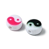 200Pcs Printed Opaque Acrylic Beads OACR-FS0001-54-5