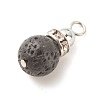 Natural Lava Rock Pendants PALLOY-JF01517-4