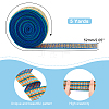 CHGCRAFT Ethnic Style Embroidery Flat Nylon Elastic Rubber Cord/Band OCOR-CA0001-08-2