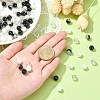 100Pcs Spray Painted Crackle Glass Beads GLAA-CJ0002-15-5