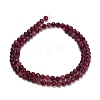 Natural Red Tourmaline Beads Strands GG-CBA77FB-B01-4mm-A-5