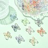 50Pcs UV Plating Transparent Acrylic Beads MACR-CJ0002-21-5