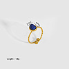 Oval Natural Lapis Lazuli Ring AR1552-1-1