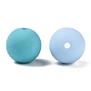 Rubberized Style Imitated Silicone Acrylic Beads MACR-T048-01A-12-2