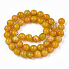 Glass Round Beads Strands GLAA-M044-01K-2