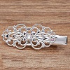 Flower Alloy Alligator Hair Clips OHAR-H003-07S-1