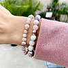 Yilisi 3 Strands 3 Style Natural Pink Aventurine Beads Strands G-YS0001-13-15