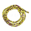 Electroplate Glass Beads Stradns EGLA-H114-02B-11-4