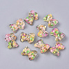 Candy Color Transparent Resin Cabochon RESI-WH0008-34A-3