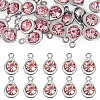 20Pcs Faceted Glass Charms RGLA-TADJ0001-01G-1