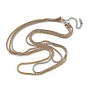 304 Stainless Steel Multi Layered Chain Necklaces NJEW-H043-09MC-1