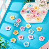30Pcs 6 Colors Transparent Resin Cabochons RESI-TA0004-45-5