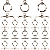 120 Sets Tibetan Style Alloy Toggle Clasps FIND-SP0003-91-1