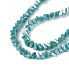 Electroplate Opaque Glass Beads Strands EGLA-Q139-01A-C16-3