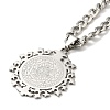 304 Stainless Steel Pendant Necklaces for Women Men NJEW-G123-06P-2