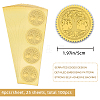 Self Adhesive Gold Foil Embossed Stickers DIY-WH0211-114-2