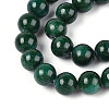 Dyed Natural Mashan Jade Round Beads Strands G-T139-8mm-67F-4