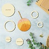 14Pcs 14 Style Wood Hoop Rings Macrame for DIY Craft Making DIY-WH0545-006-5