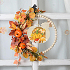 Thanksgiving Day Theme Unfinished Wood Pendant Decorations HJEW-WH20003-47D-7