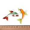 Handmade Lampwork Pendants LA-N048-15-5