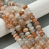 Natural Multi-Moonstone Beads Strands G-A092-F03-02-2