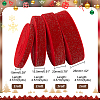 20 Yards 4 Styles Sparkle Single Face Velvet Ribbons SRIB-PH0010-34-2
