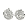 Christmas Brass Micro Pave Clear Cubic Zirconia Pendants KK-A280-03B-P-1