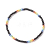 Glass Seed Beaded Stretch Bracelet for Women BJEW-JB08616-1