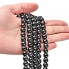 Natural Obsidian Bead Strands G-R173-8mm-02-4